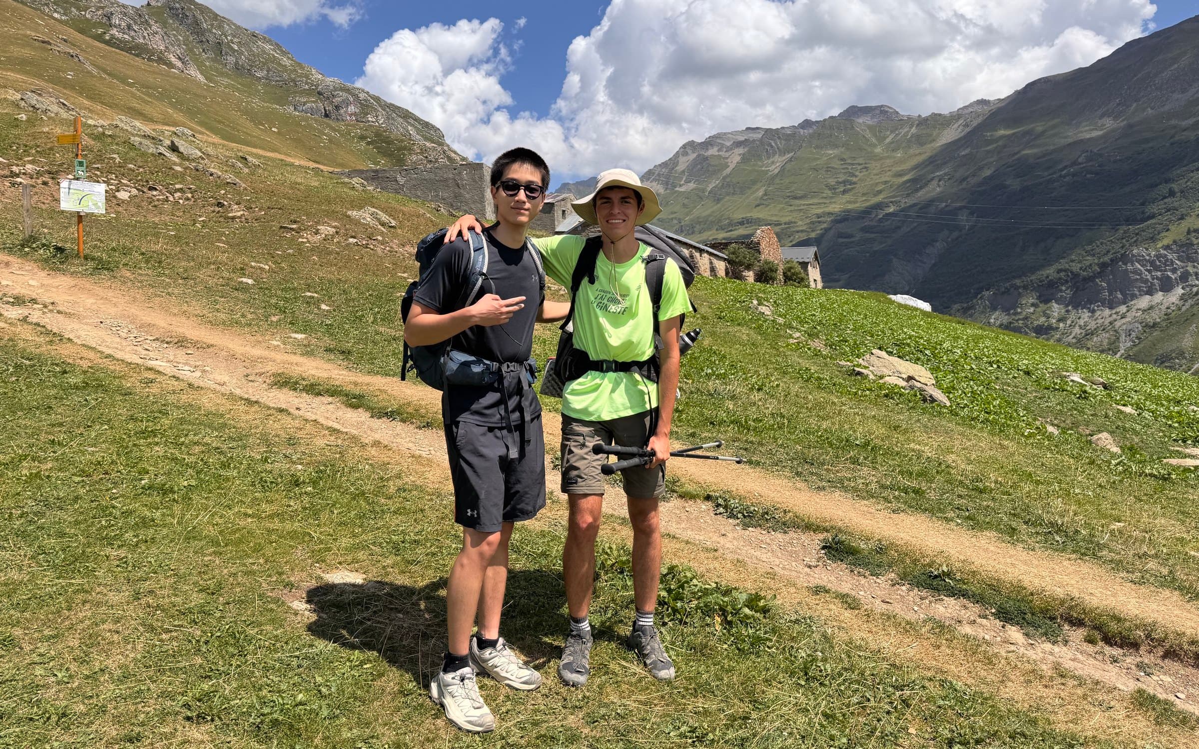 My friend Noah, who I met on the trail. After learning French for 12 years, I finally put it to good use by making an amazing French friend.